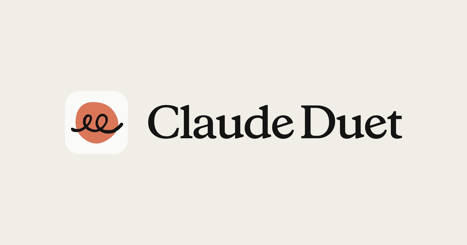 Claude Duet app icon and wordmark.